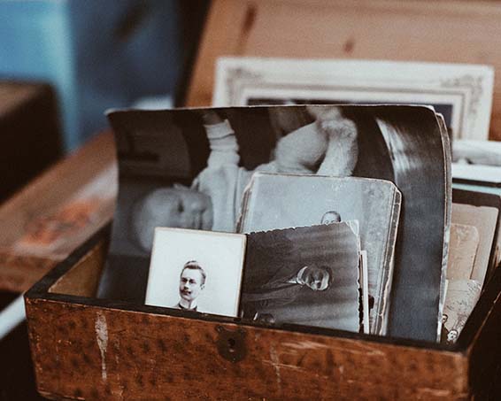 Photo Box With Old Photographs