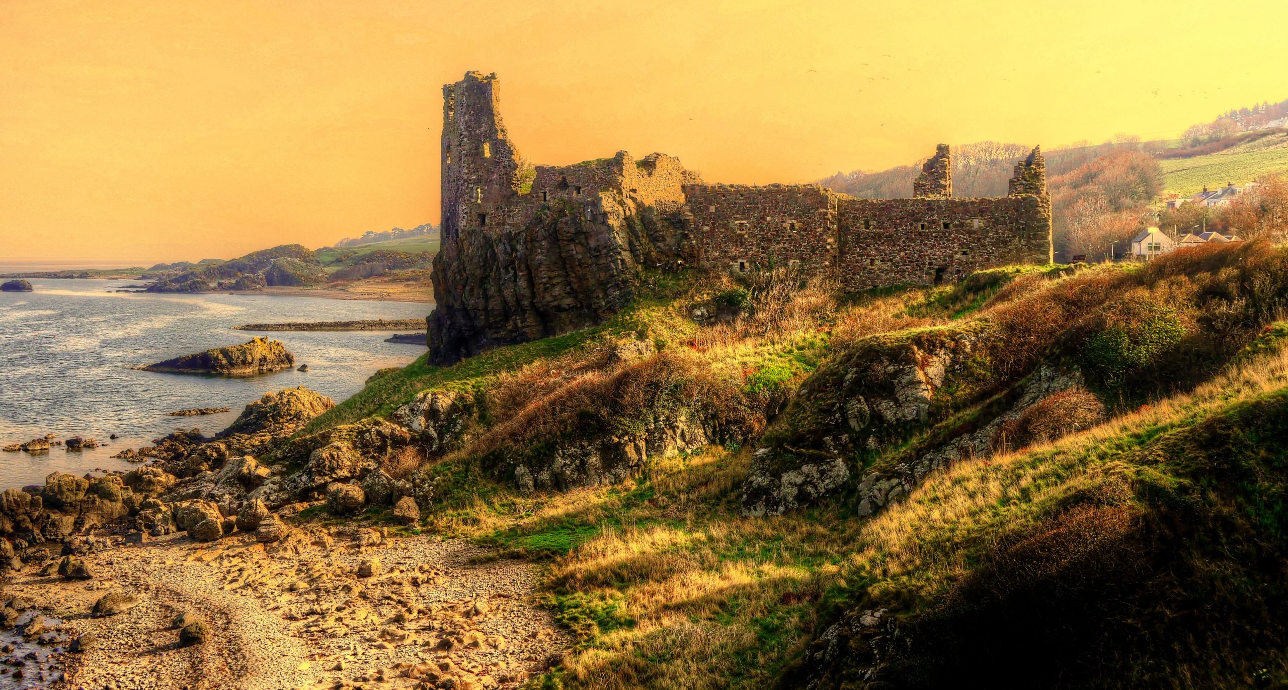 Dunure Castle in South Ayrshire