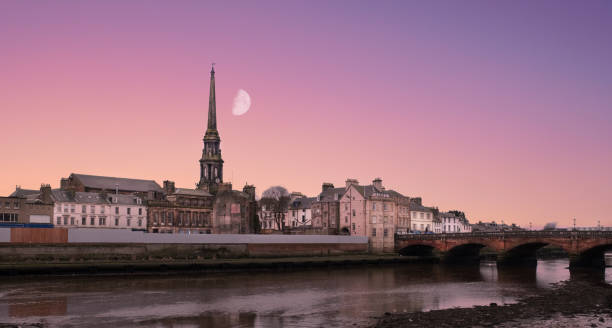 Ayr Town in Evening