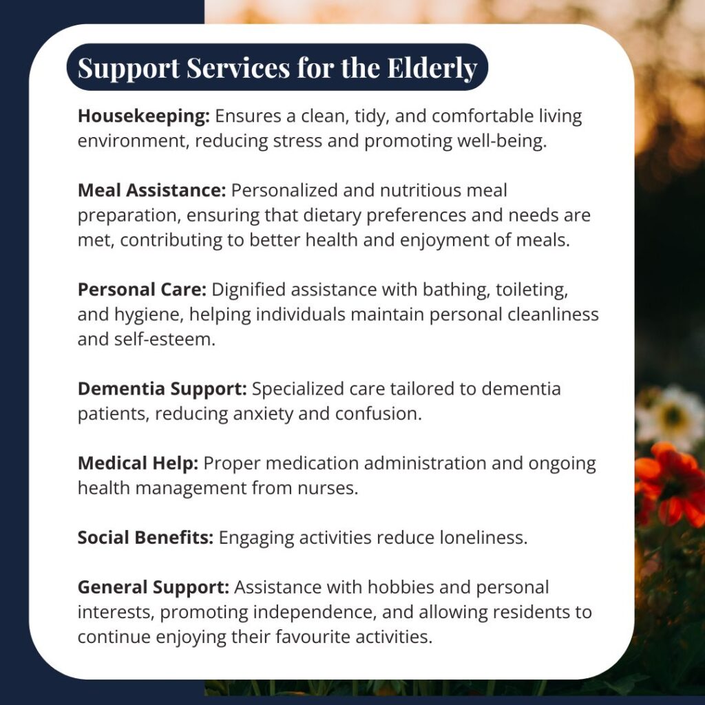 support services for the elderly