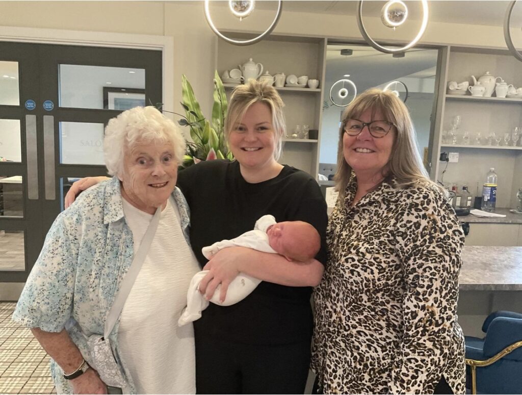 4 generations in our care home in Troon